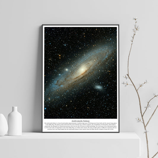 Space poster, Andromeda Galaxy poster, Hubble Telescope, High Quality poster print