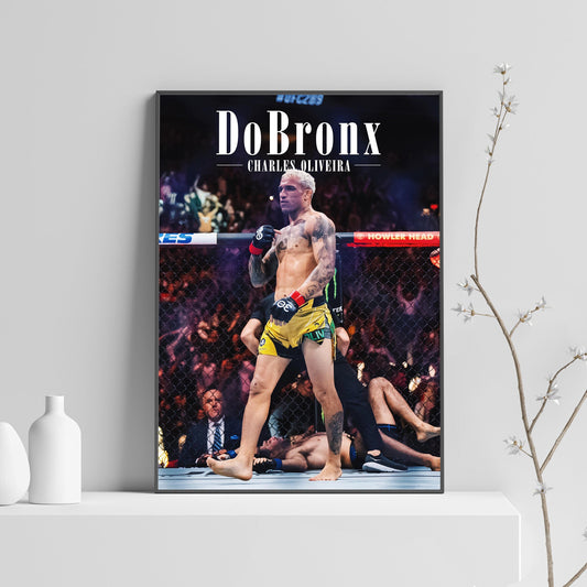 Charles Oliveira "Do Bronx" UFC Poster, Fighter Poster